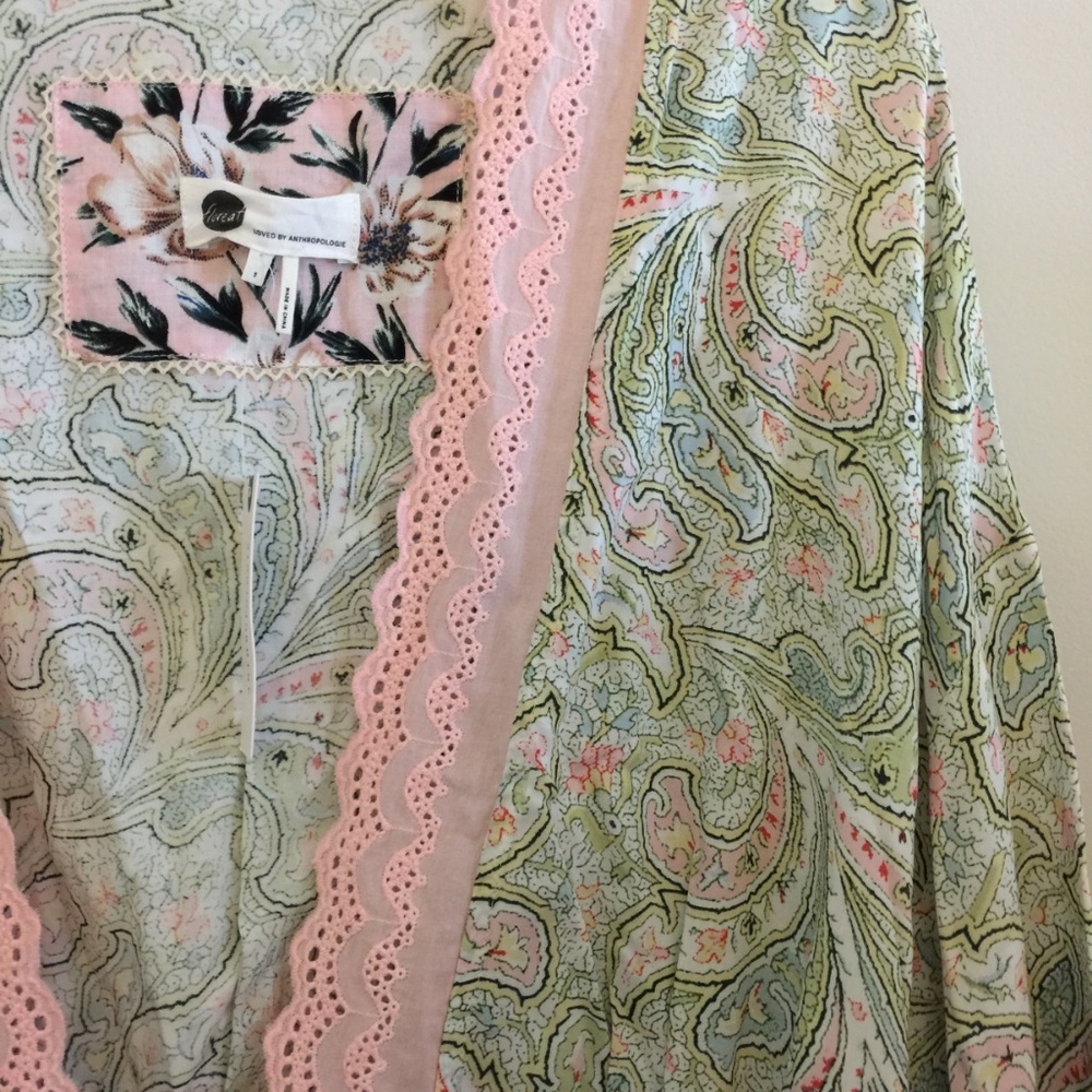 Anthropologie Floreat Paisley Robe new with tag - Picture 6 of 7